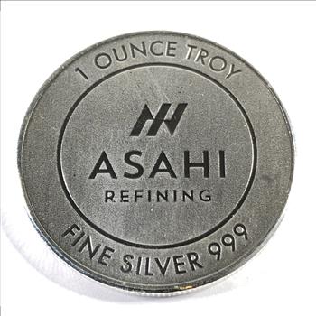 One Troy Ounce .999 Fine Silver Round*Asahi Refining | Property Room