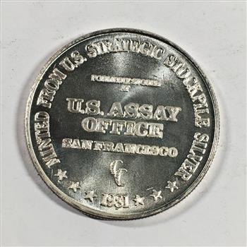 One Troy Ounce .999 Fine Silver Round*Minted From the US Strategic Stockpile Silver