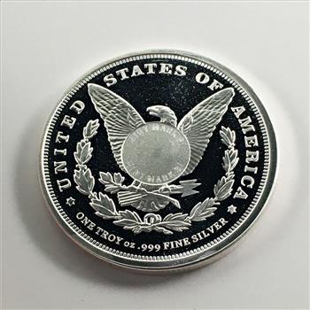 One Troy Ounce .999 Fine Silver Round*Morgan Dollar Design