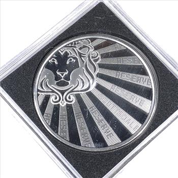 One Troy Ounce .999 Fine Silver Round*Scottsdale Mint*In Protective Holder