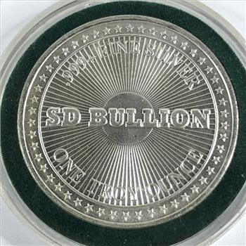 One Troy Ounce .999+ Fine Silver Round*SD Bullion*In Capsule