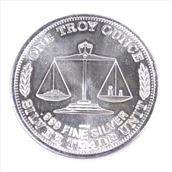 One Troy Ounce .999 Fine Silver Round*Silver Trade Unit