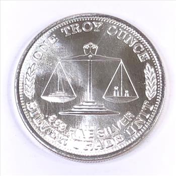 One Troy Ounce .999 Fine Silver Round*Silver Trade Unit