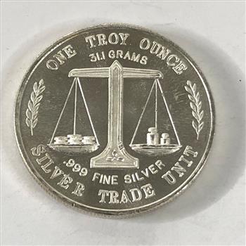 One Troy Ounce .999 Fine Silver Round*Silver Trade Unit