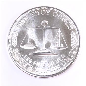 One Troy Ounce .999 Fine Silver Round*Silver Trade Unit
