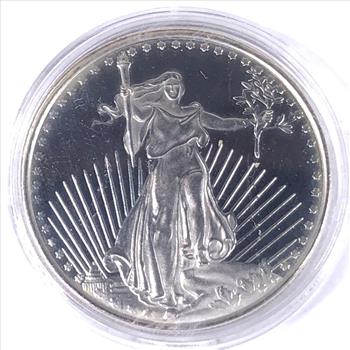 One Troy Ounce .999 Fine Silver Round*St. Gaudens Design