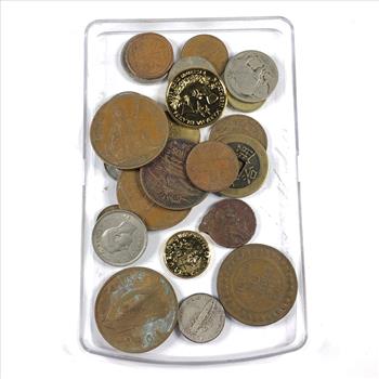 Over 4 Ounces of Coin, Tokens and Souvenirs*Some Silver