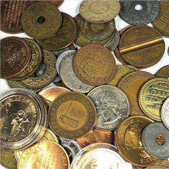 Over a Half Pound of Presidential Dollars, Various US Coins, Tokens, ETC