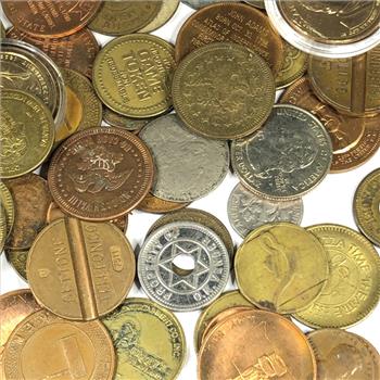 Over a Half Pound of Presidential Dollars, Various US Coins, Tokens, ETC