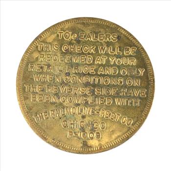 Palmolive Trade Token*Good For One Cake of Palmolive Soap