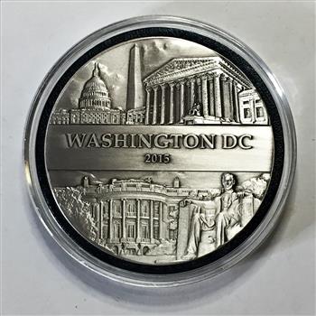POPE FRANCIS I Five Ounce Silver Commemorative Medallion*2015 Washington, D.C.*Only 1,00 Minted*60 mm*5oz .999 Silver