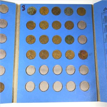 Pre-owned Cents Collector's Album*Includes 22 Lincoln Head Wheat Cents