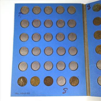 Pre-owned Cents Collector's Album*Includes 22 Lincoln Head Wheat Cents