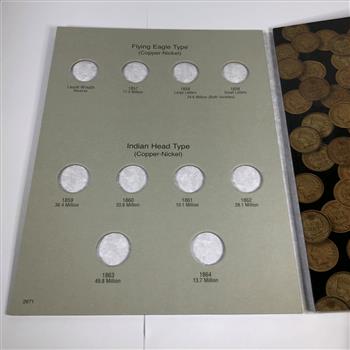 Pre-owned Flying Eagle/Indian head Cent Collector's Album*Includes 26 Indian Head Cents