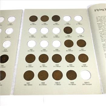 Pre-owned Flying Eagle/Indian head Cent Collector's Album*Includes 26 Indian Head Cents