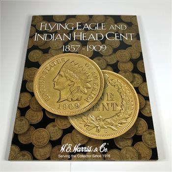 Pre-owned Flying Eagle/Indian head Cent Collector's Album*Includes 26 Indian Head Cents