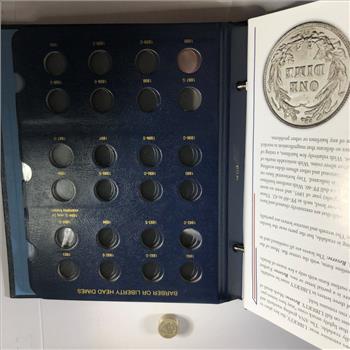 Pre-owned Liberty Head Dimes Collector's Album 1892-1916*Includes 10 Silver Liberty/Barber Dimes