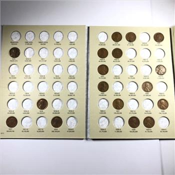 Pre-owned Lincoln Cent Collector's Album 1909-1940*Includes 30 Lincoln Wheat Cents