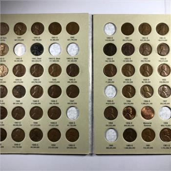 Pre-owned Lincoln Cent Collector's Album 1941-1974*Includes 80 Wheat/Memorial Cents*Lots of High Grade