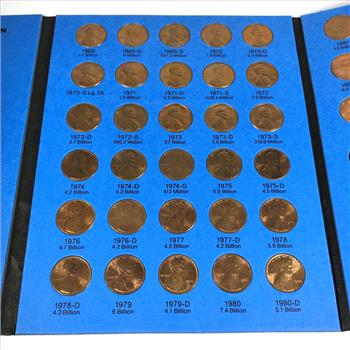 Pre-owned Lincoln Memorial Penny Collection Album 1959-1986*Includes 63 High Grade Red Lincoln Cents