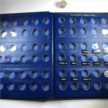 Pre-owned Roosevelt Dimes Collector's Album 1946----*Includes 10 Silver Roosevelt Dimes