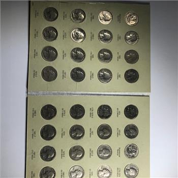 Pre-owned Washington Quarter Collector's Album 1965-1987*Includes 48 Washington Quarters in Various Conditions