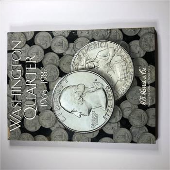 Pre-owned Washington Quarter Collector's Album 1965-1987*Includes 48 Washington Quarters in Various Conditions
