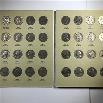 Pre-owned Washington Quarter Collector's Album 1988-1998*Includes 41 Better to High Grade Washington Quarters