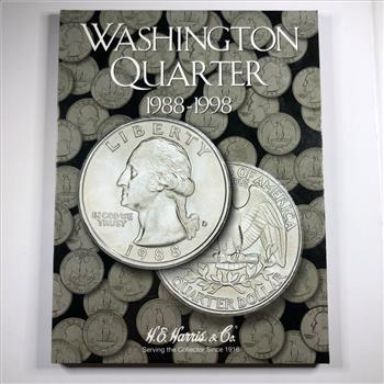 Pre-owned Washington Quarter Collector's Album 1988-1998*Includes 41 Better to High Grade Washington Quarters