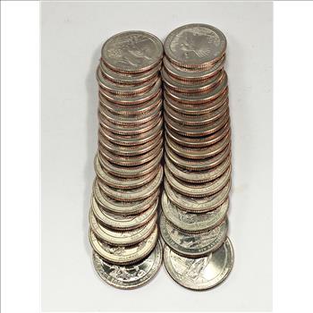 Roll of 34 America the Beautiful Commemorative Quarters*Mixed Years and Subjects*Mostly High Grade Coins
