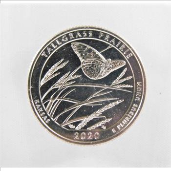 SCARCE 2020-W Tallgrass Prairie V75 Privy Mark West Point Minted Quarter