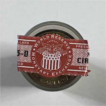 SEALED Ballistic Roll of 50 Never Circulated 2013-D Woodrow Wilson Presidential Commemorative Dollars