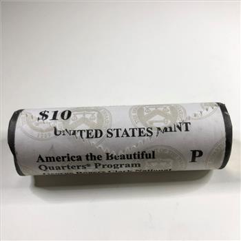 Sealed US Mint Wrapped Roll America The Beautiful Quarters George Rogers Clark National Historic Park