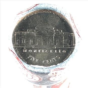 SEALED/UNOPENED $2 US Mint Roll 2006-D Return to Monticello Jefferson Commemorative Nickels*Brilliant Uncirculated