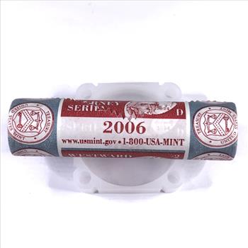 SEALED/UNOPENED $2 US Mint Roll 2006-D Return to Monticello Jefferson Commemorative Nickels*Brilliant Uncirculated