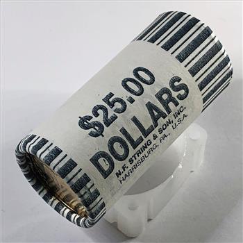 SEALED/UNOPENED 2001-D $25.00 Bank Roll of Sacagawea Commemorative Dollars*Uncirculated