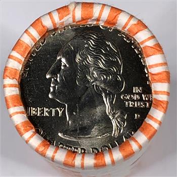 SEALED/UNOPENED 2004-D $10 Bank Roll of IOWA Commemorative State Quarters*Brilliant Uncirculated