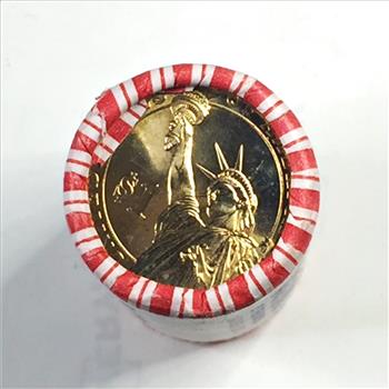 SEALED/UNOPENED $25 Bank Roll of 2008 Martin Van Buren Commemorative Presidential Dollars*Brilliant Uncirculated