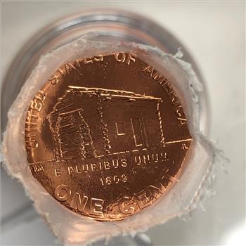 SEALED/UNOPENED 50c Bank Roll of 2009-D Lincoln Head Bicentennial Commemorative Log Cabin Cents*Brilliant Uncirculated
