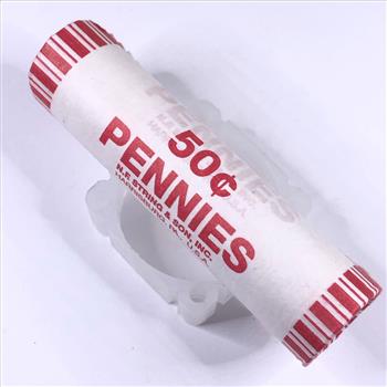 SEALED/UNOPENED 50c Bank Roll of 2017-P Lincoln Head Shield Cents*Brilliant Uncirculated