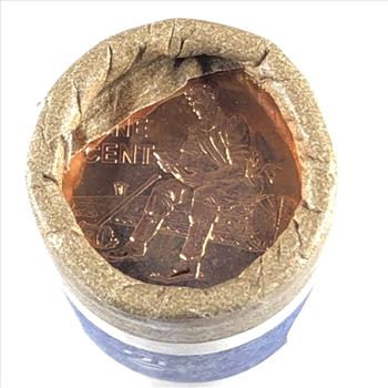 SEALED/UNOPENED 50c US Mint Roll of 2009-P Formative Years Lincoln Head Commemorative Cents*Brilliant Uncirculated