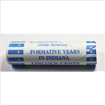 SEALED/UNOPENED 50c Vault Roll of 2009-D Lincoln Head Bicentennial Cents*Formative Years Edition*Brilliant Uncirculated