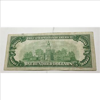 Series 1928A $100 Federal Reserve Note; St. Louis, MO*Redeemable in Gold on Demand*Circulated*Crisp Paper
