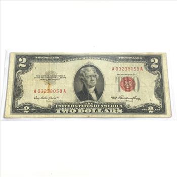 Series 1953 $2 United States Red Seal Note
