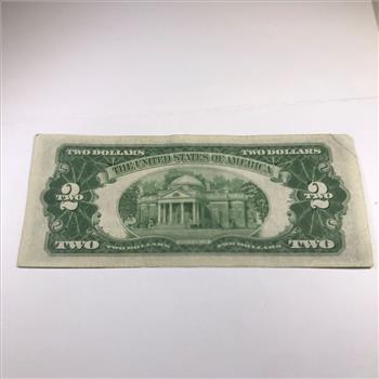 Series 1953A $2 United States Red Seal Note*Circulated*Crisp Paper