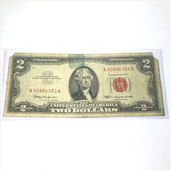 Series 1963 $2 United States Red Seal Note