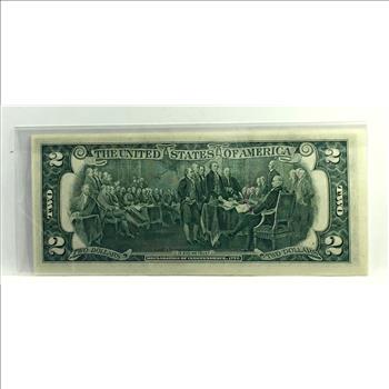 Series 1976 United States Bicentennial $2 Federal Reserve Note; Atlanta, GA with Stamp*Crisp Uncirculated