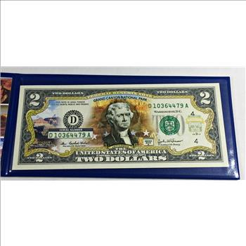 Series 2003A $2 Colorized Federal Reserve Note Commemorating Grand Canyon National Park