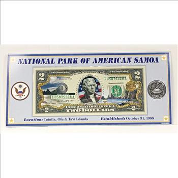 Series 2013 Colorized $2 Federal Reserve Note; Minneapolis, MN*Commemorating American Samoa