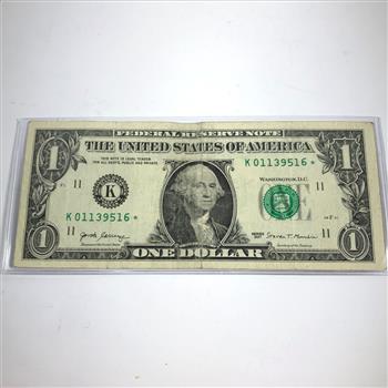 Series 2017 $1 Federal Reserve STAR NOTE REPLACEMENT ERROR; Dallas, TX